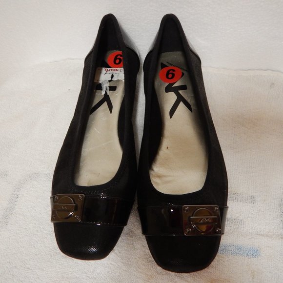Anne Klein Uplift Flat Size 6M Black - Picture 4 of 7